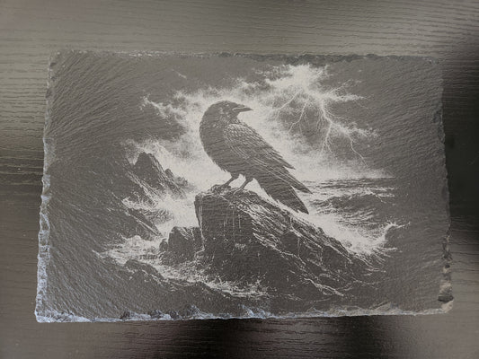 9x6 Slate Decor ~ Ocean Raven