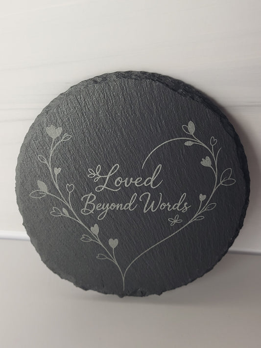 4" Engraved Slate Coaster