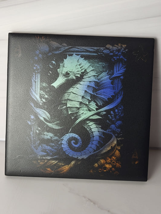 Sea Horse ~ 6x6 Ceramic Decor