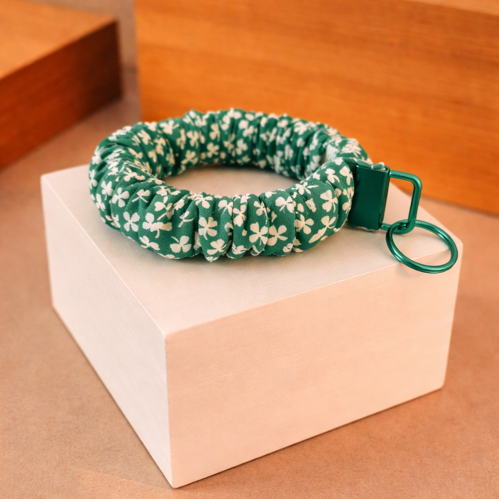 Scrunchie Wristlet Keychain ~ St. Patrick's Day Designs